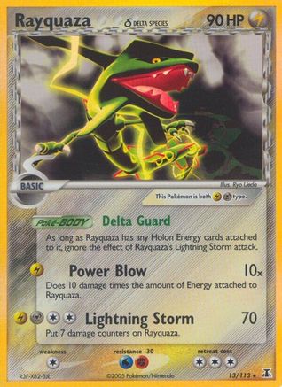 Rayquaza (Delta Species) - 13/113 - Holo Rare