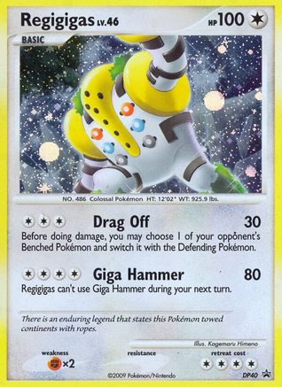 Regigigas - DP40  - Holofoil Diamond and Pearl Promos - Promo