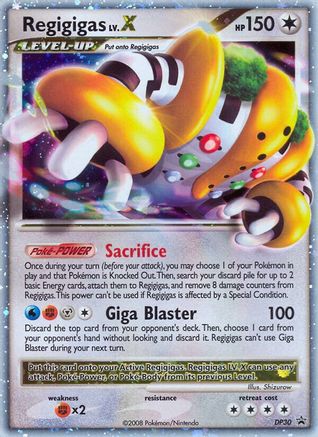 Regigigas LV.X DP30  - Holofoil Diamond and Pearl Promos - Promo