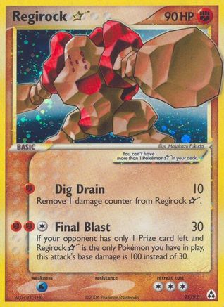Regirock Star - 91/92 - Ultra Rare