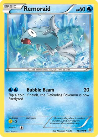 Remoraid - 18/101 - Common - Reverse Holo