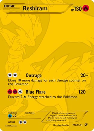 Reshiram (114 Full Art Secret Rare) - 114/113 - Secret Rare