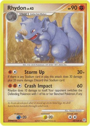 Rhydon - 60/130 - Uncommon - Reverse Holo