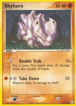 Rhyhorn - 70/101 - Common - Reverse Holo