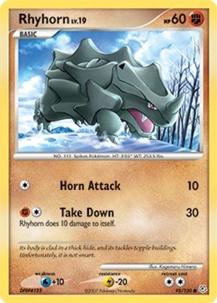 Rhyhorn - 95/130 - Common - Reverse Holo