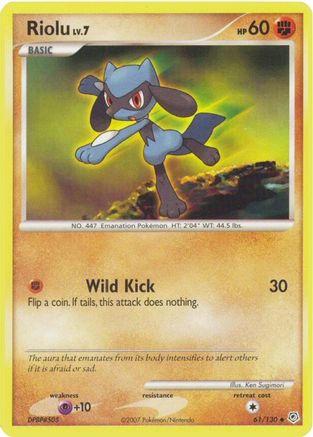 Riolu - 61/130 - Uncommon - Reverse Holo