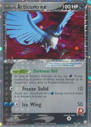 Rocket's Articuno EX - 96/109 - Ultra Rare