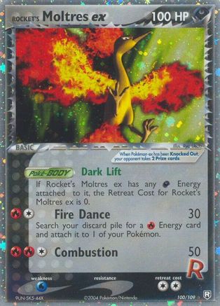 Rocket's Moltres EX - 100/109 - Ultra Rare