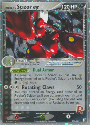 Rocket's Scizor EX - 101/109 - Ultra Rare