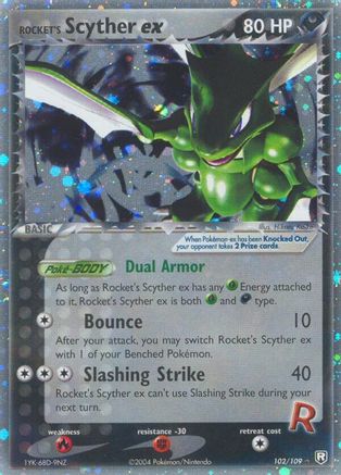 Rocket's Scyther EX - 102/109 - Ultra Rare