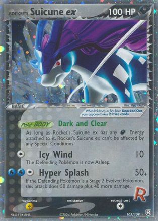 Rocket's Suicune EX - 105/109 - Ultra Rare