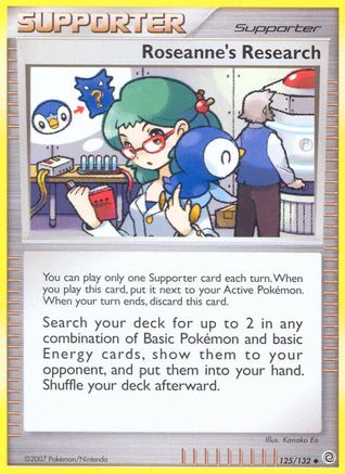 Roseanne's Research - 125/132 - Uncommon - Reverse Holo