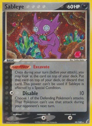 Sableye - 10/100 - Holo Rare