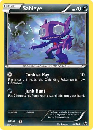 Sableye - 62/108 - Uncommon - Reverse Holo