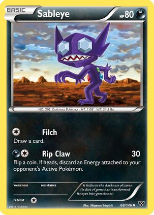 Sableye - 68/146 - Uncommon - Reverse Holo