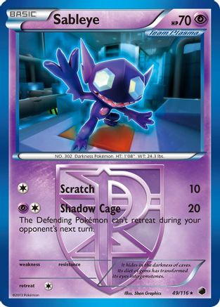 Sableye (Team Plasma) - 49/116 - Rare - Reverse Holo