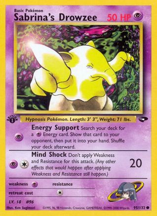 Sabrina's Drowzee 095  - Unlimited Gym Challenge - Common