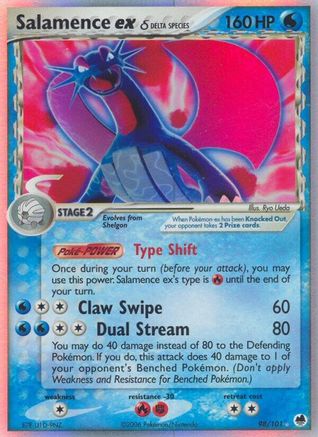 Salamence EX (Delta Species) - 98/101 - Ultra Rare