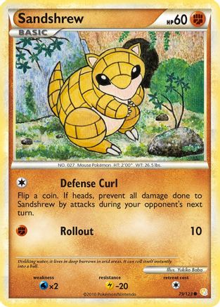 Sandshrew - 79/123 - Common - Reverse Holo
