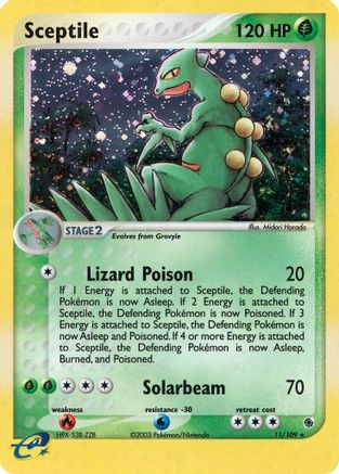 Sceptile - 11/109 - Holo Rare - Reverse Holo