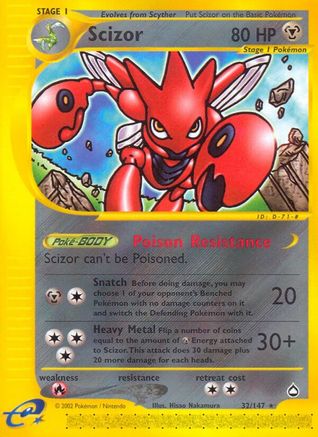 Scizor - 32/147 - Rare - Reverse Holo