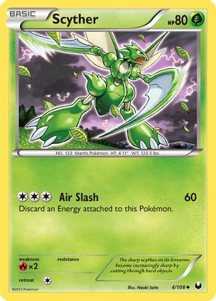 Scyther - 4/108 - Uncommon - Reverse Holo