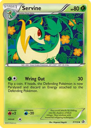 Servine - 7/113 - Uncommon - Reverse Holo