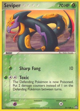 Seviper - 23/108 - Rare - Reverse Holo