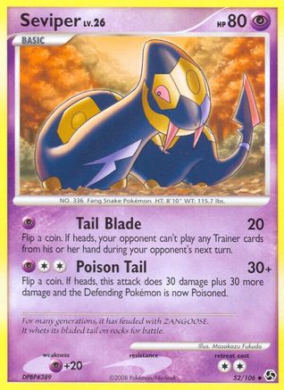 Seviper - 52/106 - Uncommon - Reverse Holo