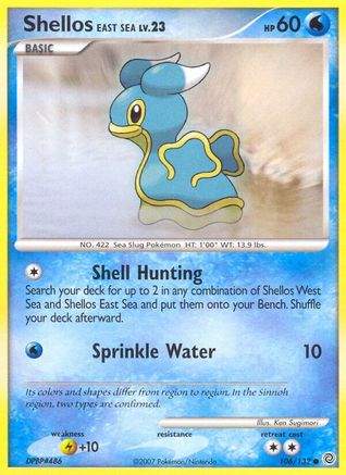Shellos East Sea - 106/132 - Common - Reverse Holo