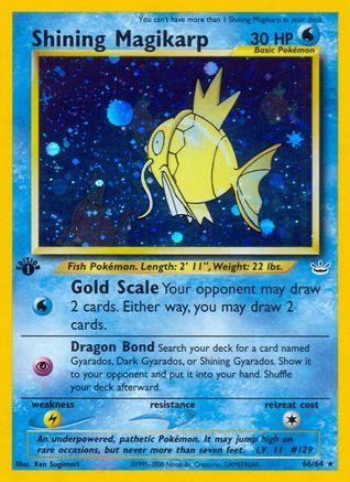 Shining Magikarp - 66/64 - Secret Rare - 1st Edition