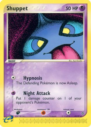 Shuppet - 43/97 - Uncommon - Reverse Holo