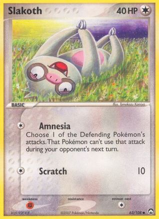 Slakoth - 63/108 - Common - Reverse Holo