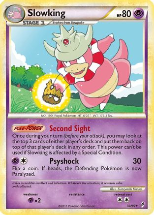 Slowking 032  - Reverse Holofoil Call of Legends - Rare