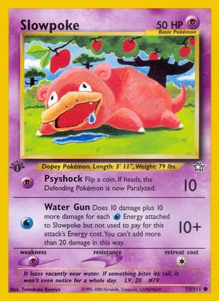 Slowpoke - 73/111 - Common - 1st Edition