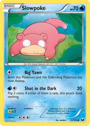 Slowpoke - 23/108 - Common - Reverse Holo
