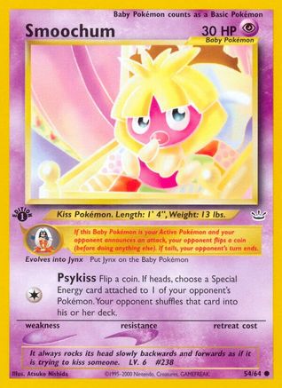 Smoochum - 54/64 - Common - 1st Edition