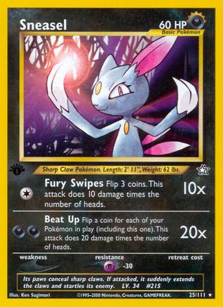 Sneasel - 25/111 - Rare - Unlimited