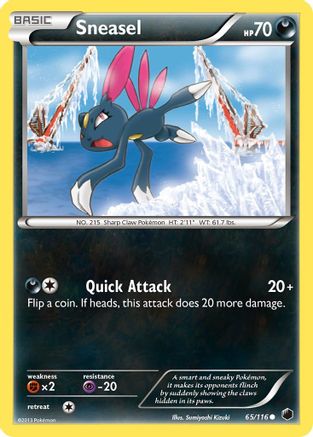 Sneasel - 65/116 - Common - Reverse Holo