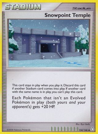 Snowpoint Temple 134  - Reverse Holofoil Legends Awakened - Uncommon