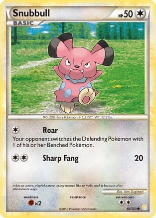 Snubbull - 82/123 - Common - Reverse Holo