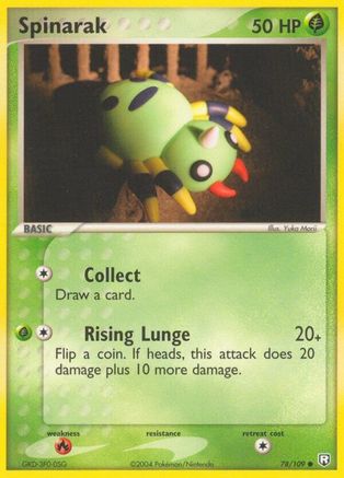 Spinarak - 78/109 - Common - Reverse Holo