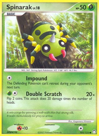 Spinarak - 103/123 - Common - Reverse Holo