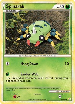 Spinarak - 83/123 - Common - Reverse Holo