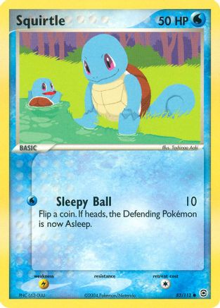 Squirtle - 82/112 - Common - Reverse Holo