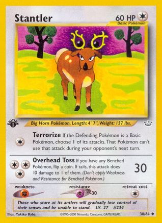 Stantler - 38/64 - Uncommon - 1st Edition