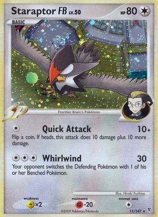 Staraptor FB - 11/147 - Holo Rare - Reverse Holo