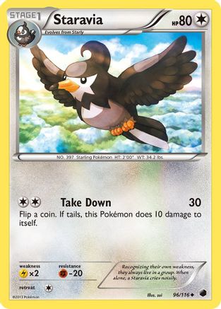 Staravia - 96/116 - Uncommon - Reverse Holo