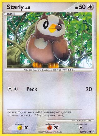 Starly - 129/147 - Common - Reverse Holo