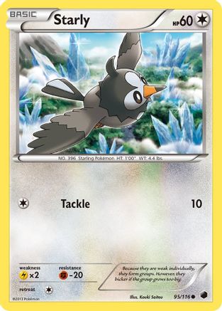 Starly - 95/116 - Common - Reverse Holo